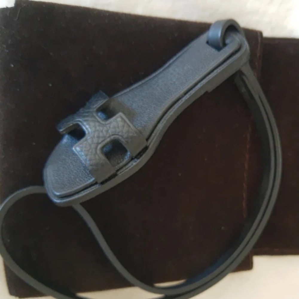 Authentic, new, Hermes Oran nano slide sandal bag charm,